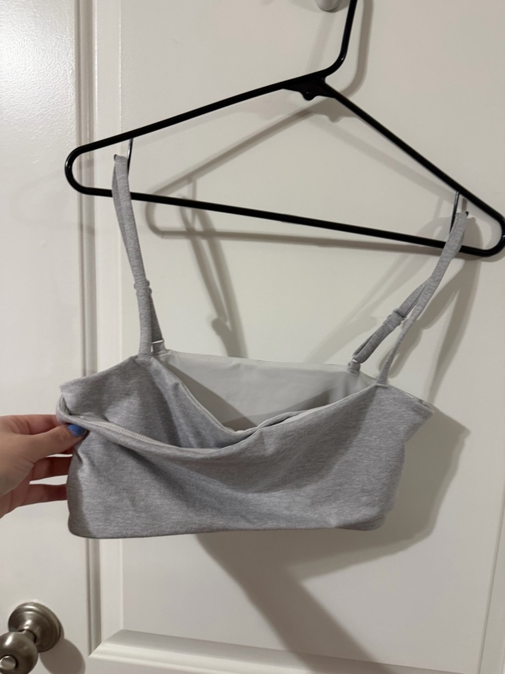 Lululemon Like a Cloud Bra Light Support B/C CupHeathered Grey adjustable straps